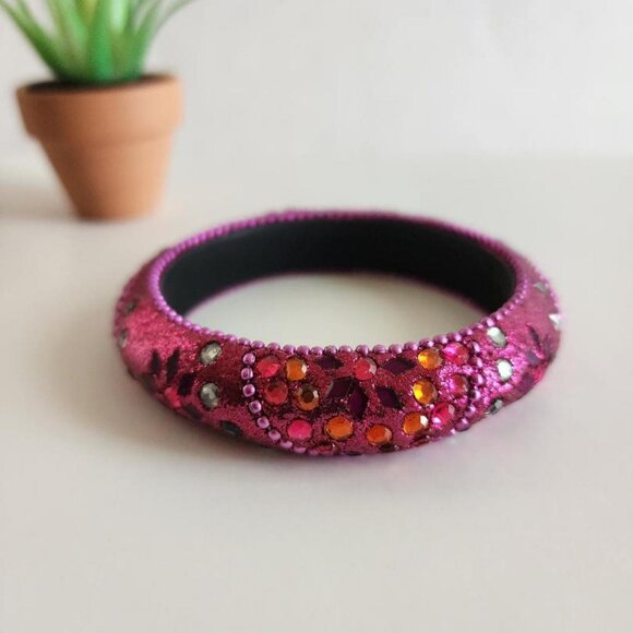 Pink Bangle Stack Bracelet - Picture 1 of 6